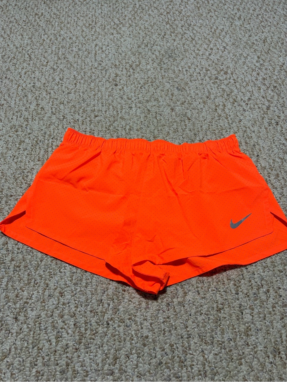 Nike 2in Bright Orange Running Shorts with Reflective Swoosh